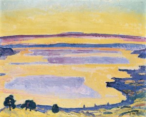 Coucher de soleil sur le lac Léman vu de Caux, 1917