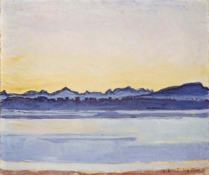 Le lac Léman et le Mont Blanc à l’aube (mars), 1918