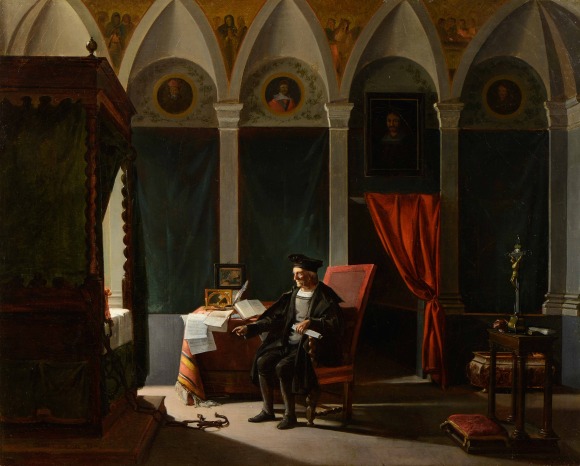 François-Marius Granet, Christophe Colomb emprisonné à Cadix, 1810 (galerie Terrades)